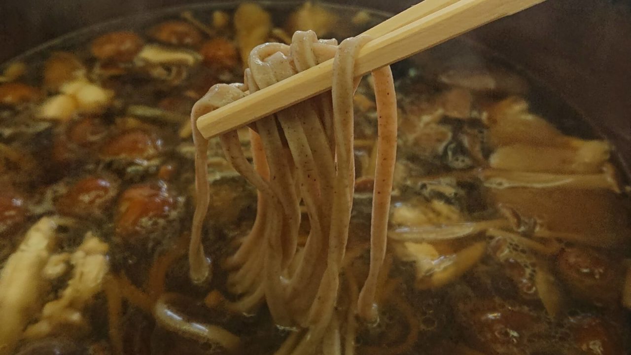 出羽屋　蕎麦　月山　きのこ　DEWAYA Soba noodle in Yamagata